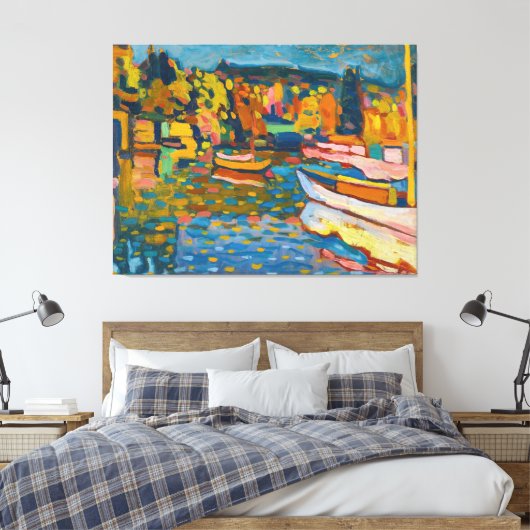 Wassily Kandinsky - Study For Autumn Landscape Canvas Afdruk (Insitu (Slaapkamer))