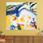 Wassily Kandinsky - The cow (1910) Canvas Afdruk (Insitu (Woonkamer))