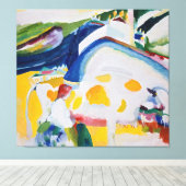 Wassily Kandinsky - The cow (1910) Canvas Afdruk (Insitu (Houten vloer))