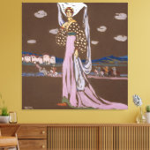 Wassily Kandinsky - The Night (Walking Lady) Canvas Afdruk (Insitu (Woonkamer))