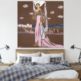 Wassily Kandinsky - The Night (Walking Lady) Canvas Afdruk