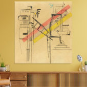 Wassily Kandinsky - Transmission (1935) Canvas Afdruk (Insitu (Woonkamer))