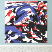 Wassily Kandinsky - Two Women in a Moonlit Land Canvas Afdruk (Insitu (Houten vloer))