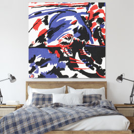 Wassily Kandinsky - Two Women in a Moonlit Land Canvas Afdruk