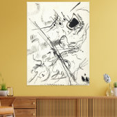 Wassily Kandinsky - Untitled  Canvas Afdruk (Insitu (Woonkamer))