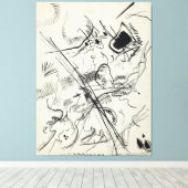 Wassily Kandinsky - Untitled  Canvas Afdruk (Insitu (Houten vloer))