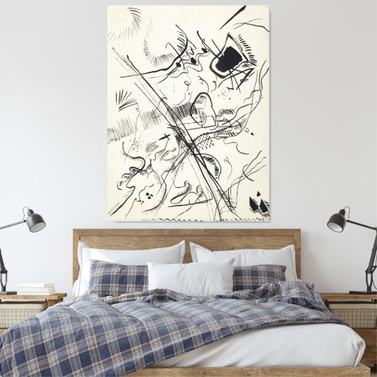 Wassily Kandinsky - Untitled  Canvas Afdruk (Insitu (Slaapkamer))