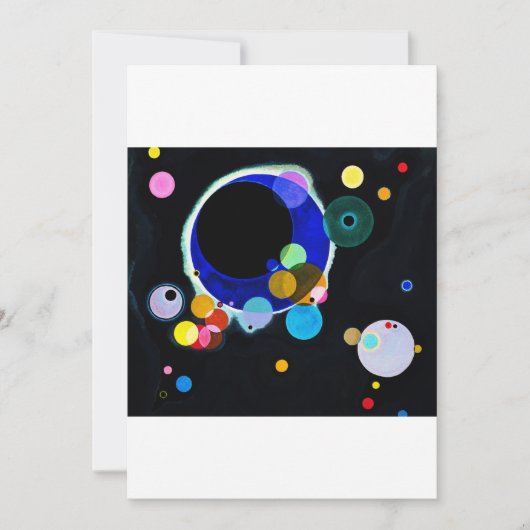 Wassily Kandinsky - Verscheidene cirkels Kaart (Voorkant)