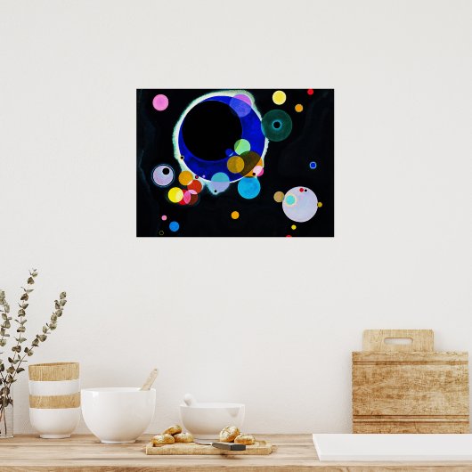 Wassily Kandinsky - Verscheidene cirkels Poster (Keuken)