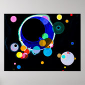 Wassily Kandinsky - Verscheidene cirkels Poster (Voorkant)
