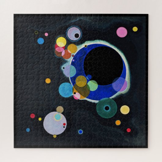 Wassily Kandinsky, verschillende cirkels Legpuzzel (Horizontaal)