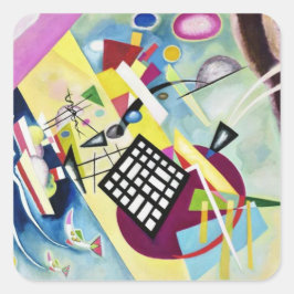 Wassily Kandinsky Vierkante Sticker