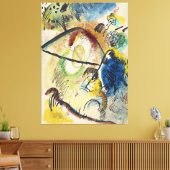 Wassily Kandinsky - Watercolor IX (with black line Canvas Afdruk (Insitu (Woonkamer))