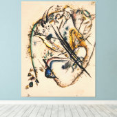 Wassily Kandinsky - Watercolour with Seven Strokes Canvas Afdruk (Insitu (Houten vloer))
