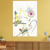 Wassily Kandinsky - Zartes Gemüt  Canvas Afdruk (Insitu (Woonkamer))