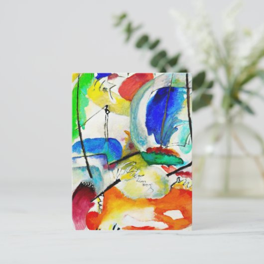 Wassily Kandinsky - Zee Battle Briefkaart (Staand voorkant)