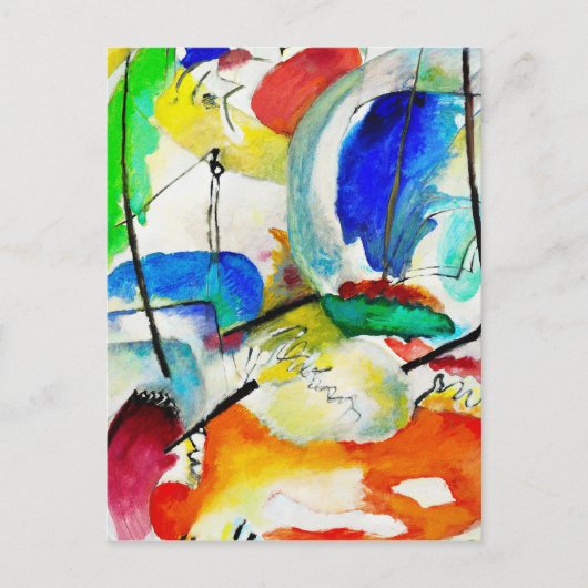 Wassily Kandinsky - Zee Battle Briefkaart (Voorkant)