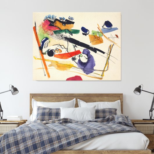 Wassily Kandinsky - Zonder titel (1913) Canvas Afdruk (Insitu (Slaapkamer))