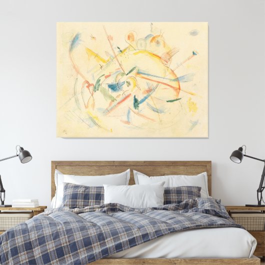 Wassily Kandinsky - Zonder titel Canvas Afdruk (Insitu (Slaapkamer))