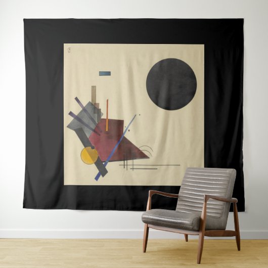 Wassily Kandinsky, zwart Relatie, 1924 Wandkleed (In Situ (horizontaal))