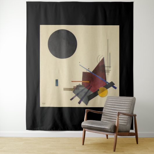 Wassily Kandinsky, zwart Relatie, 1924 Wandkleed (In situ)