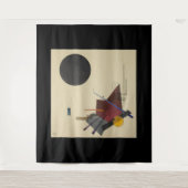 Wassily Kandinsky, zwart Relatie, 1924 Wandkleed (Voorkant)