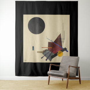 Wassily Kandinsky, Zwarte Relatie, 1924 Wandkleed