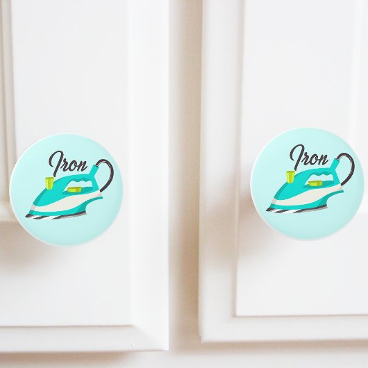 Wasstrijkijzer Keramische Knop