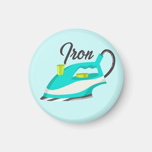 Wasstrijkijzer Magneet (Voorkant)