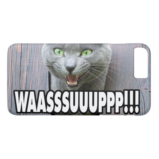 WASSUP - Kattenthema Case-Mate iPhone Case (Achterkant (Horizontaal))