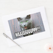 WASSUP - Kattenthema Rechthoekige Sticker (Envelop)