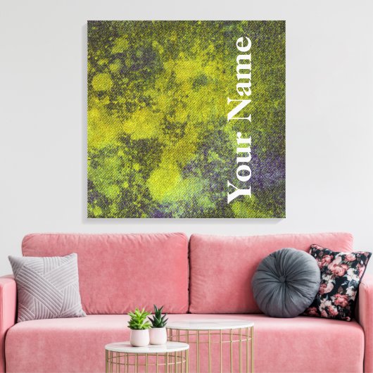 Wast Denim Design #11 op Emporio Moffa Canvas Afdruk (Insitu (Woonkamer))