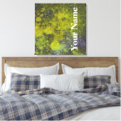 Wast Denim Design #11 op Emporio Moffa Canvas Afdruk (Insitu (Slaapkamer))