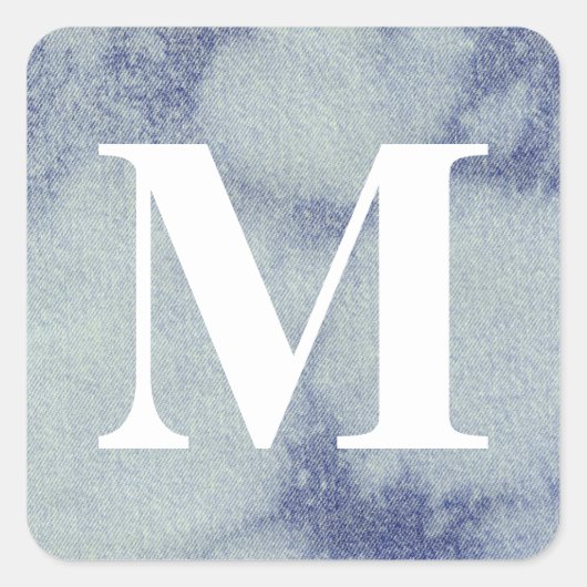 Wast Denim Design #1 @ Emporio Moffa Vierkante Sticker (Voorkant)