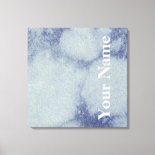 Wast Denim Design #1 op Emporio Moffa Canvas Afdruk (Voorkant)