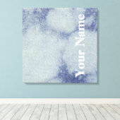 Wast Denim Design #1 op Emporio Moffa Canvas Afdruk (Insitu (Houten vloer))