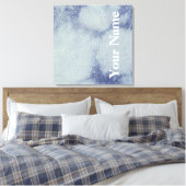 Wast Denim Design #1 op Emporio Moffa Canvas Afdruk (Insitu (Slaapkamer))