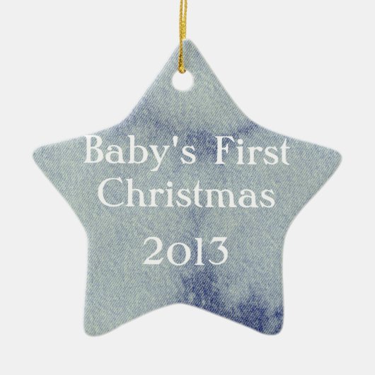 Wast Denim Design #1 op Emporio Moffa Keramisch Ornament (Voorkant)