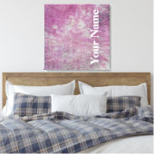 Wast Denim Design #4 op Emporio Moffa Canvas Afdruk (Insitu (Slaapkamer))