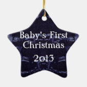 Wast Denim Design #8 op Emporio Moffa Keramisch Ornament (Achterkant)