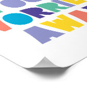 WAST UW ARTS WEG MET HET badkamerteken Poster (Hoek)