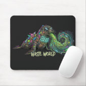 Waste World – Eco Protest Mouse Pad Muismat (Met muis)