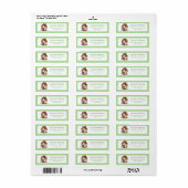 Wastebak Rubber Eend Baby Shower Retouradres Etiket (Full Sheet)