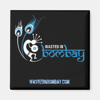 WastedInBombay.com Vierkante magneet
