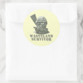 Wasteland Survivor Ronde Sticker (Tas)