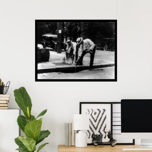 Wasting Whiskey-verbod 1923 Poster (Thuiskantoor)