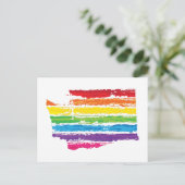 wastonerkleurenlijnen briefkaart (Staand voorkant)