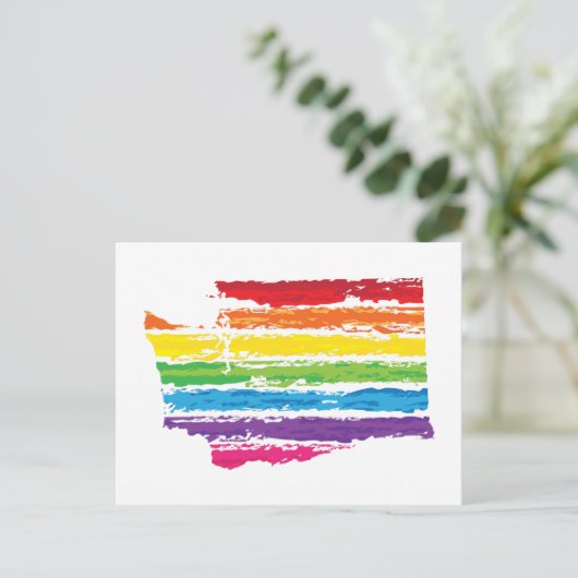 wastonerkleurenlijnen briefkaart (Staand voorkant)