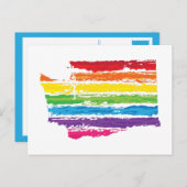 wastonerkleurenlijnen briefkaart (Voorkant / Achterkant)