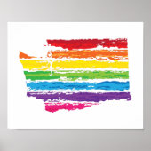 wastonerkleurenlijnen poster (Voorkant)